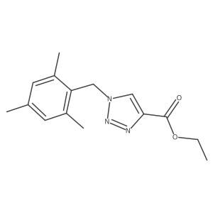 ethyl 1-[(2,4,6-trimethylphenyl)methyl]-1H-1,2,3-triazole-4-carboxylate Structure