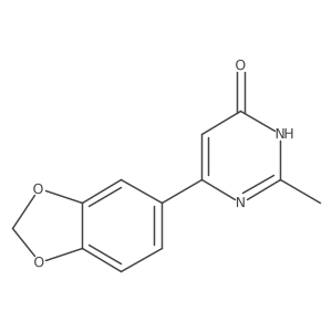6-(Benzo[d][1,3]dioxol-5-yl)-2-methylpyrimidin-4-ol Structure