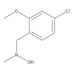 N-[(4-chloro-2-methoxyphenyl)methyl]-N-methylhydroxylamine Structure