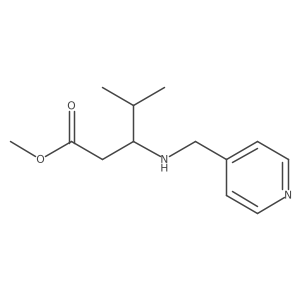 Methyl 4-methyl-3-{[(pyridin-4-yl)methyl]amino}pentanoate Structure