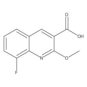 8-Fluoro-2-methoxyquinoline-3-carboxylic acid结构式
