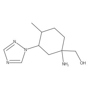 [1-amino-4-methyl-3-(1H-1,2,4-triazol-1-yl)cyclohexyl]methanol结构式