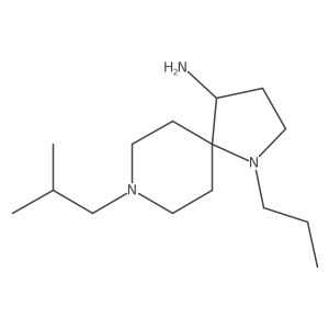 8-(2-Methylpropyl)-1-propyl-1,8-diazaspiro[4.5]decan-4-amine结构式