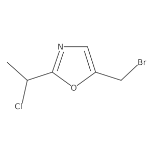 5-(Bromomethyl)-2-(1-chloroethyl)-1,3-oxazole结构式