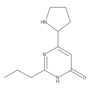 2-Propyl-6-(pyrrolidin-2-yl)pyrimidin-4-ol结构式