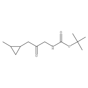 tert-butyl N-[3-(2-methylcyclopropyl)-2-oxopropyl]carbamate Structure
