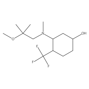 3-[(2-Methoxy-2-methylpropyl)(methyl)amino]-4-(trifluoromethyl)cyclohexan-1-ol结构式