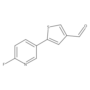 5-(6-Fluoropyridin-3-yl)thiophene-3-carbaldehyde结构式