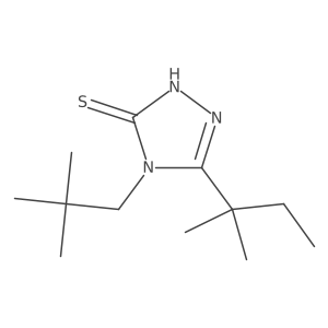 4-(2,2-dimethylpropyl)-5-(2-methylbutan-2-yl)-4H-1,2,4-triazole-3-thiol Structure
