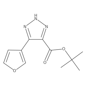tert-butyl 5-(furan-3-yl)-1H-1,2,3-triazole-4-carboxylate Structure