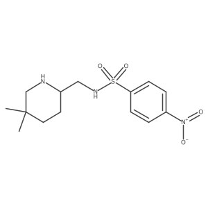 N-[(5,5-dimethylpiperidin-2-yl)methyl]-4-nitrobenzene-1-sulfonamide结构式