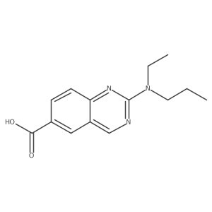 2-[Ethyl(propyl)amino]quinazoline-6-carboxylic acid结构式