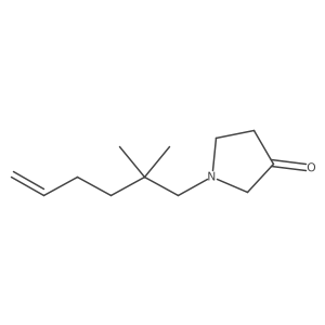3-Pyrrolidinone, 1-(2,2-dimethyl-5-hexen-1-yl)-结构式