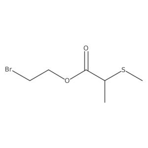 2-Bromoethyl 2-(methylsulfanyl)propanoate结构式