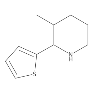 3-Methyl-2-(thiophen-2-yl)piperidine结构式