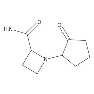 1-(2-Oxocyclopentyl)azetidine-2-carboxamide结构式