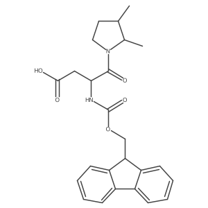 4-(2,3-dimethylpyrrolidin-1-yl)-3-({[(9H-fluoren-9-yl)methoxy]carbonyl}amino)-4-oxobutanoic acid结构式