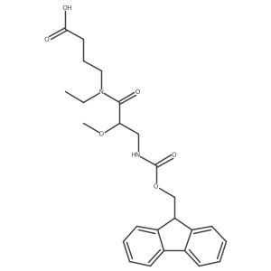 4-[N-ethyl-3-({[(9H-fluoren-9-yl)methoxy]carbonyl}amino)-2-methoxypropanamido]butanoic acid结构式