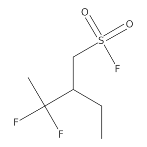 2-Ethyl-3,3-difluorobutane-1-sulfonyl fluoride结构式