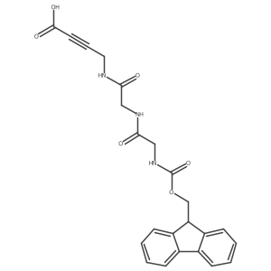 4-{2-[2-({[(9H-fluoren-9-yl)methoxy]carbonyl}amino)acetamido]acetamido}but-2-ynoic acid Structure