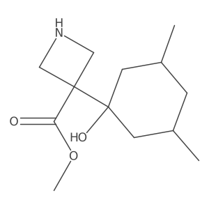 Methyl 3-(1-hydroxy-3,5-dimethylcyclohexyl)azetidine-3-carboxylate Structure