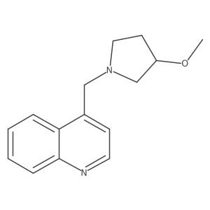 4-[(3-Methoxypyrrolidin-1-yl)methyl]quinoline结构式