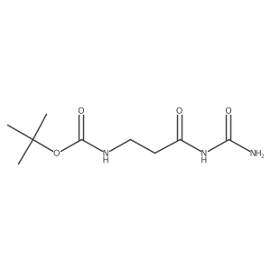 tert-butyl N-[3-(carbamoylamino)-3-oxopropyl]carbamate结构式