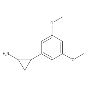 rac-(1R,2S)-2-(3,5-dimethoxyphenyl)cyclopropan-1-amine结构式