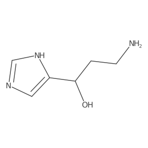 (1R)-3-amino-1-(1H-imidazol-5-yl)propan-1-ol结构式