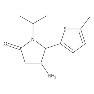 4-Amino-5-(5-methylthiophen-2-yl)-1-(propan-2-yl)pyrrolidin-2-one Structure