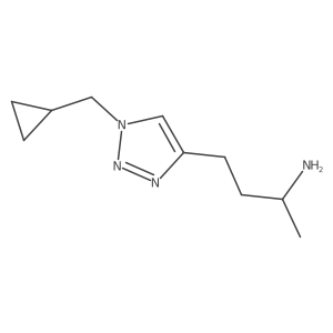(2S)-4-[1-(cyclopropylmethyl)-1H-1,2,3-triazol-4-yl]butan-2-amine Structure