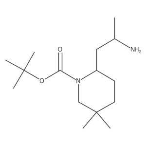 tert-butyl 2-[(2S)-2-aminopropyl]-5,5-dimethylpiperidine-1-carboxylate结构式