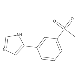 4-(3-methanesulfonylphenyl)-1H-imidazole结构式