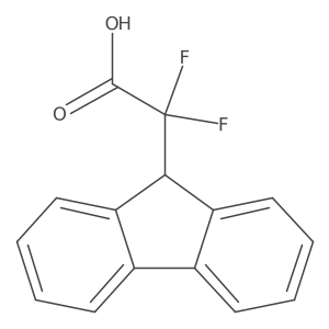 2-(9H-fluoren-9-yl)-2,2-difluoroacetic acid Structure