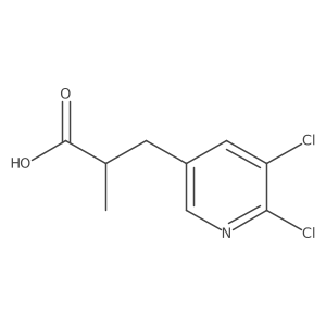 3-(5,6-Dichloropyridin-3-yl)-2-methylpropanoic acid结构式
