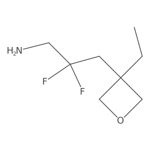 3-(3-Ethyloxetan-3-yl)-2,2-difluoropropan-1-amine Structure