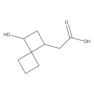 2-(3-Hydroxyspiro[3.3]heptan-1-yl)acetic acid Structure