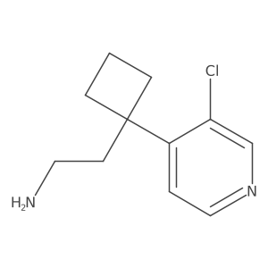2-[1-(3-Chloropyridin-4-yl)cyclobutyl]ethan-1-amine Structure