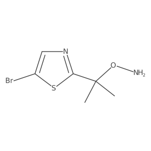 O-[2-(5-bromo-1,3-thiazol-2-yl)propan-2-yl]hydroxylamine结构式