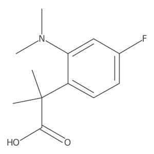 2-[2-(Dimethylamino)-4-fluorophenyl]-2-methylpropanoic acid结构式