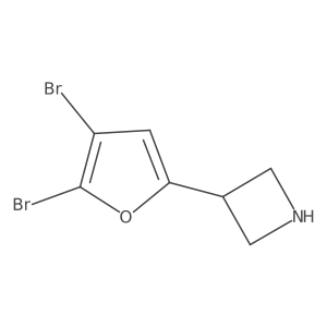 3-(4,5-Dibromofuran-2-yl)azetidine Structure