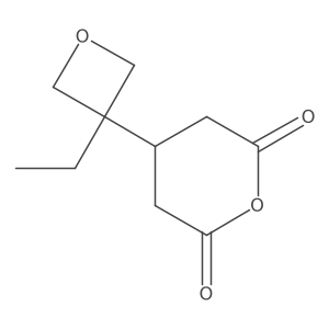 4-(3-Ethyloxetan-3-yl)oxane-2,6-dione结构式