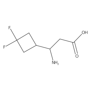 3-Amino-3-(3,3-difluorocyclobutyl)propanoic acid Structure