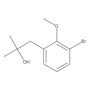 1-(3-Bromo-2-methoxyphenyl)-2-methylpropan-2-ol结构式