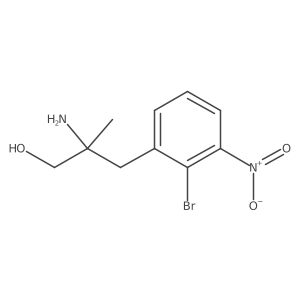 2-amino-3-(2-bromo-3-nitro-phenyl)-2-methyl-propan-1-ol Structure