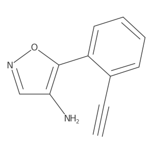 5-(2-Ethynylphenyl)-1,2-oxazol-4-amine Structure
