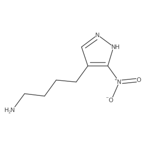 4-(3-nitro-1H-pyrazol-4-yl)butan-1-amine Structure