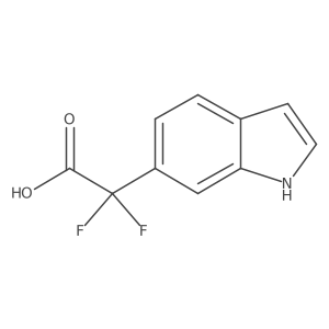 2,2-difluoro-2-(1H-indol-6-yl)acetic acid Structure