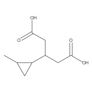 3-(2-Methylcyclopropyl)pentanedioic acid Structure