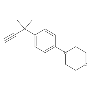 4-[4-(2-Methylbut-3-yn-2-yl)phenyl]morpholine Structure